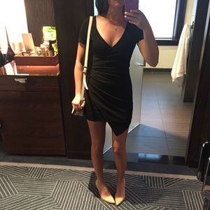 Black mini dress